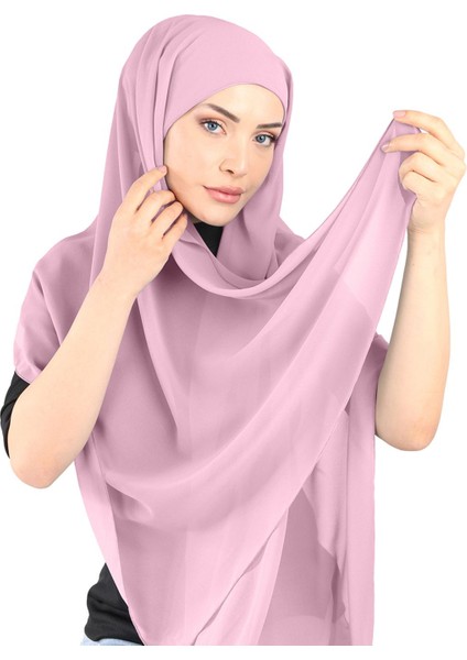 Boneli Şifon Şal - St 136 Pudra