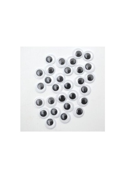 Oynar Göz 8 mm Siyah Beyaz 1 Adet Eğlenceli Sanat Projeleri için modelleri