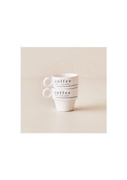 Coffeeaholic Espresso 2'li Set Siyah (105 Cc)