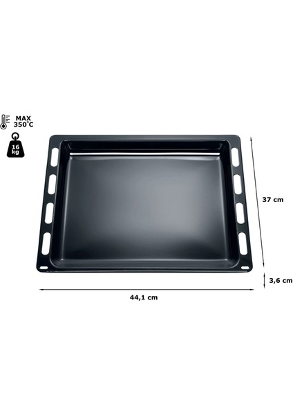 Ankestra Fırın Tepsisi Boyutları: 441 x 370 x 35.7 mm