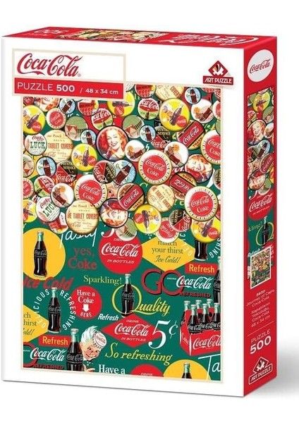 ByArs-ByArs - Puzzle Kapakların Yolculuğu, Coca-Cola-500 Parça Puzzle -ByArs