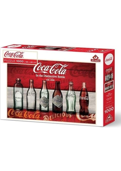 ByArs-ByArs - Puzzle Vintage Şişeler, Coca-Cola-1000 Parça Puzzle -ByArs