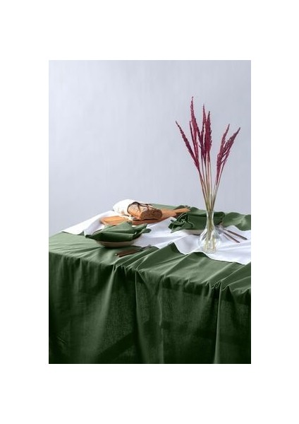 Premium | Keten Haki Masa Örtüsü 140 x 220 cm indirimleri