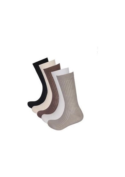 5'li Paket Unisex Soket Çorap Çok Renkli
