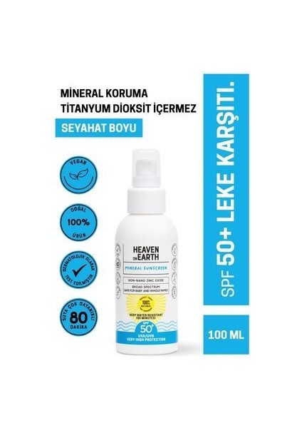 50+ Spf Vegan Güneş Kremi 100 ml