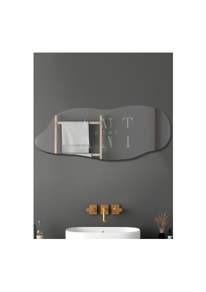 Boy 160x60 cm Asimetrik Tasarımlı Çerçevesiz Ayna - 1. Sınıf Şişecam Dekoratif CNC İşlemeli modelleri