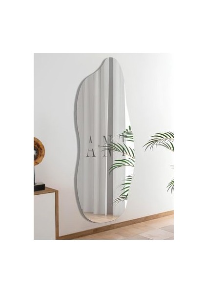 Boy 160x60 cm Asimetrik Tasarımlı Çerçevesiz Ayna - 1. Sınıf Şişecam Dekoratif CNC İşlemeli fırsatları