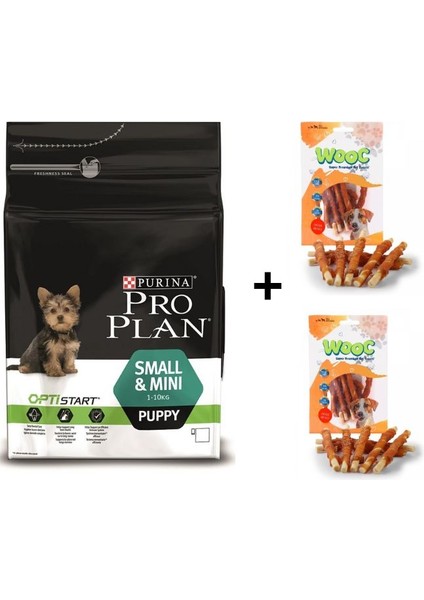 Tavuklu Küçük Irk Yavru Köpek Maması 3 kg + 2 Adet Wooc Ödül 80 gr