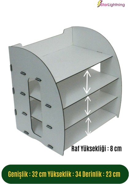 Masa Düzenleyici Organizer Evrak Rafı Masaüstü Organizer Model 6