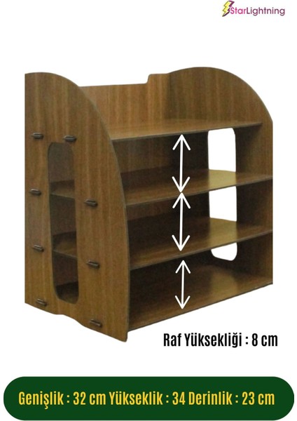 Masa Düzenleyici Organizer Evrak Rafı Masaüstü Organizer Model 6 fiyatları