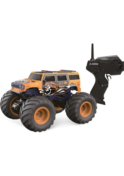 1:18 Rc Uzaktan Kumandalı Araba Off Road Araba Bigfoot Monster Car Turuncu