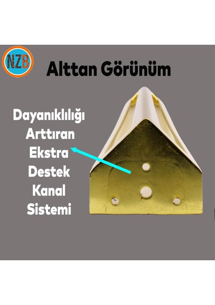 Mobilya Koltuk Baza Puf Sehpa Tv Ünite Masa Ayağı Ayakları Metal Ayakları 14 cm Altın fırsatları
