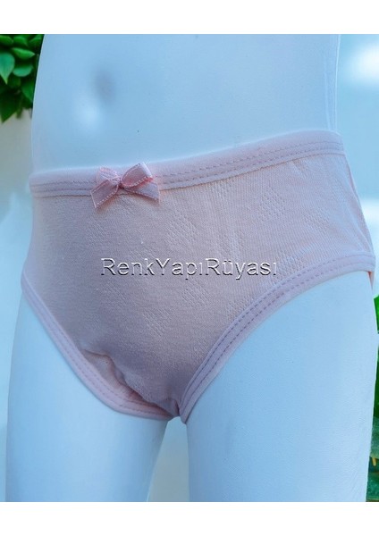 Kız Çocuk Külot 3 Adet Pamuklu, Kız Çocuk Jakarlı Slip, Kız Çocuk Kilot, %95 Pamuk