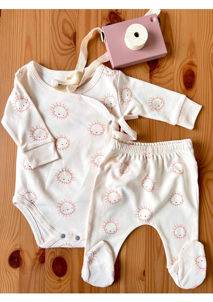Güneş Kruvaze 2 Li Bebek Takımı Pamuk