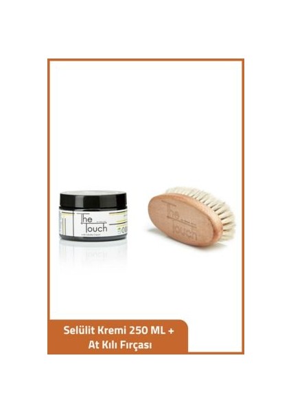 Selülit Kremi 250 ml At Kılı Fırçası ile Etkili Vücut Bakımı Unisex Kullanım