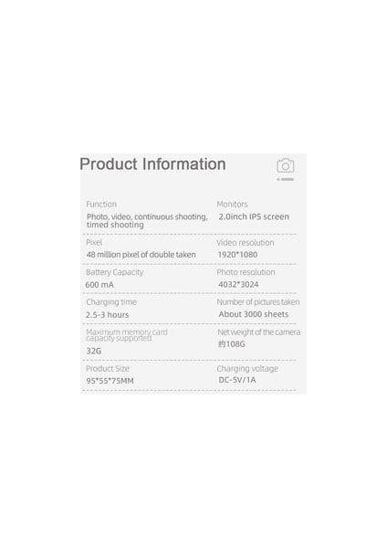 S8 Taşınabilir 1080P Dijital Video Kayıt Fotoğraf Çocuk Kamerası 2.0 Inç IPS Ekran Pembe