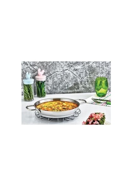 Paslanmaz Çelik Italyan Omlet Sahan 18 cm