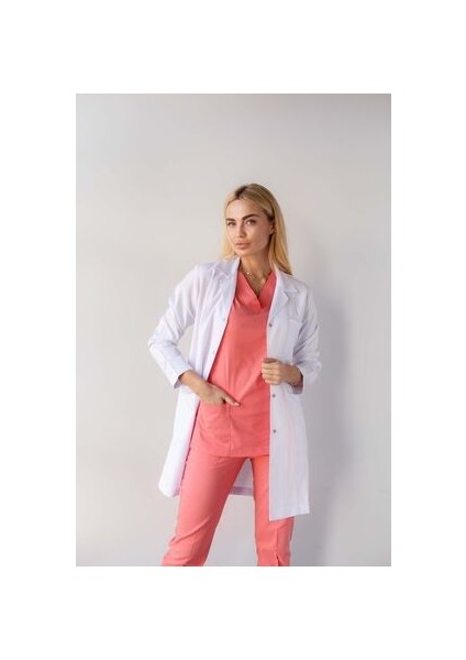 Gömlek Yaka Ceket Boy Beyaz Kadın Doktor Öğretmen Laboratuvar Önlüğü fiyatları