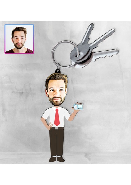Kişiye Özel Karikatür Tasarım Anahtarlık 97313