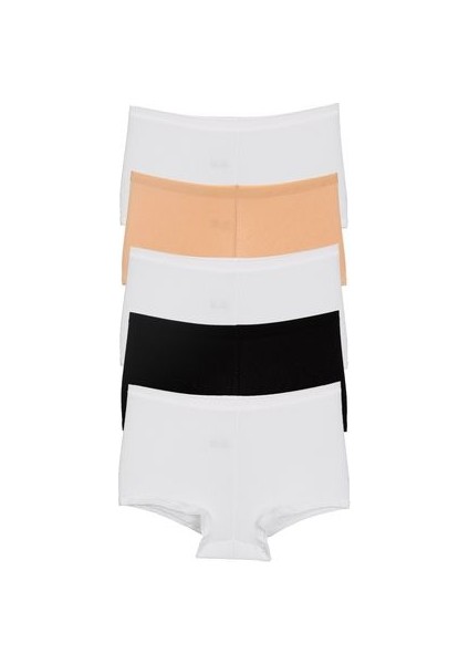 Kadın Boxer Külot 5 Li Paket Mıxcolor