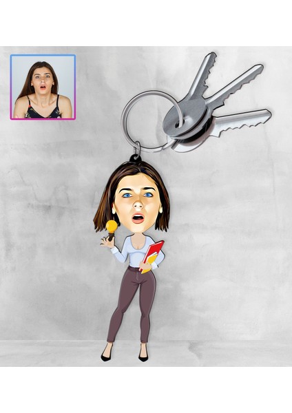 Kişiye Özel Karikatür Tasarım Anahtarlık 97210