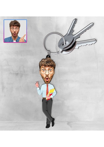 Kişiye Özel Karikatür Tasarım Anahtarlık 97208