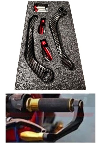 M-93 Manet Koruma Karbon - Kırmızı