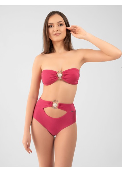 Özel Halkalı Straplez Bikini Üstü