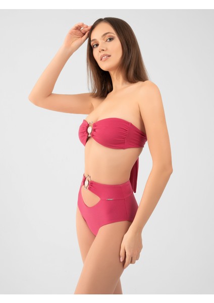 Özel Halkalı Straplez Bikini Üstü