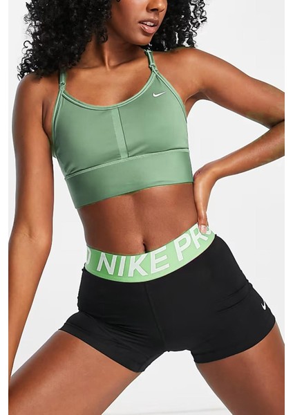 Dri-Fit Indy Light Support Longline Green Bra Sporcu Sütyeni Bra Yeşil