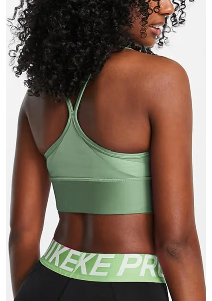 Dri-Fit Indy Light Support Longline Green Bra Sporcu Sütyeni Bra Yeşil