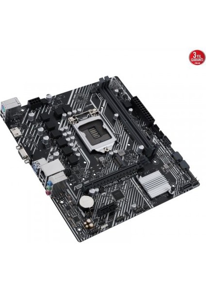 ASUS PRIME H510M-K, 2xDDR4, M.2, D-SUB, HDMI, 10-11.Nesil, LGA1200 Soket, Anakart