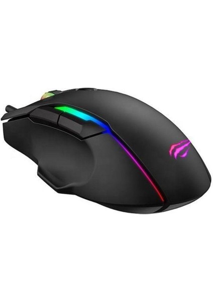 Byars-Kablolu Rgb Gaming Mouse - Siyah Byarsbilişim