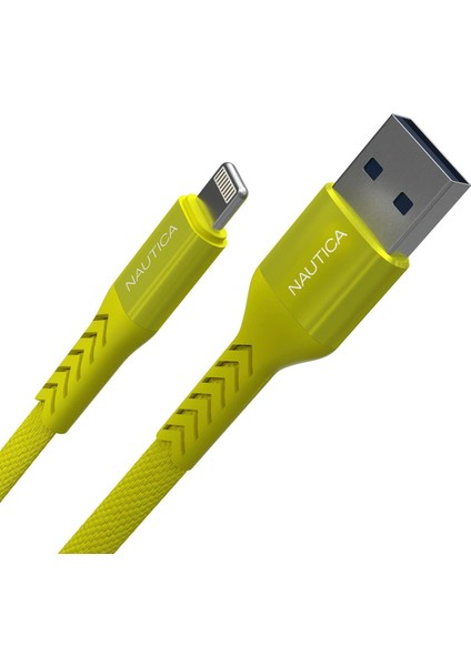 BYARS-C40 Lightning To Usb-A 12W Hızlı Şarj ve Data Kablosu 1.2m Sarı Byarsbilişim