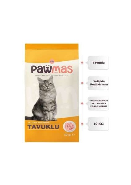 Tavuklu Yetişkin Kedi Maması 10 kg