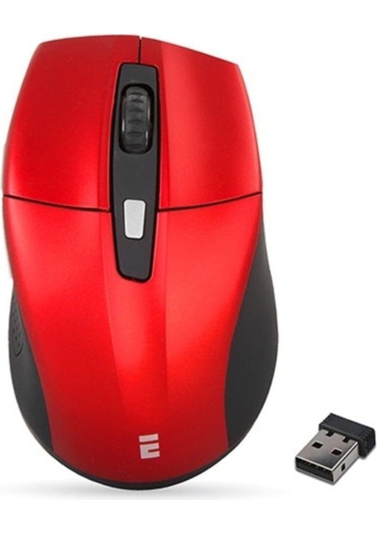 BYARS-SM-861 USB Kırmızı 800/1200/1600DPI Süper Sessiz Kablosuz Mouse Modern Tasarım 826334 Tex Ye Byarsbilişim