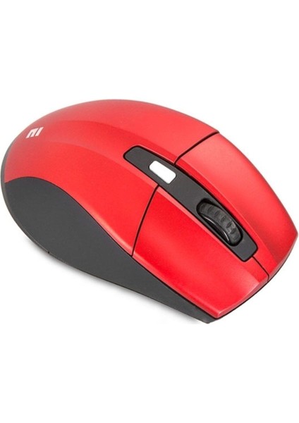 BYARS-SM-861 USB Kırmızı 800/1200/1600DPI Süper Sessiz Kablosuz Mouse Modern Tasarım 826334 Tex Ye Byarsbilişim