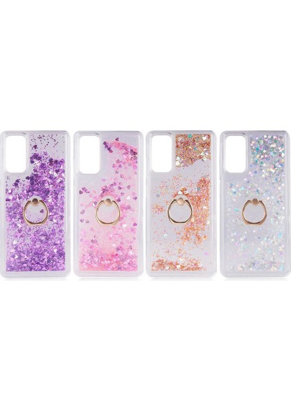 Oppo A5S Kılıf Sulu Simli Yüzüklü Stand Kapak Kılıf fiyatları