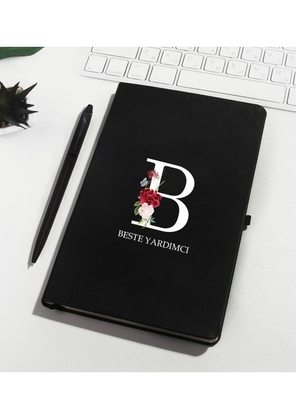 Kişiye Özel Siyah Defter Kalem Seti 110726