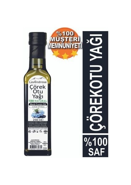 Çörekotu Yağı 250ML - Çörek Otu Yağı 250 ml -%100 Saf ve Doğal Soğuk Sıkım