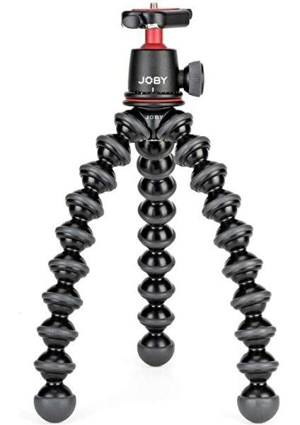 BYARS-JB01507-BWW Gorillapod 3k Kit Esnek ve Hafif Tripod (Dslr, Csc ve Aynasız Kameralar Için Küre Başlıklı, 3 Kg'a Kadar Taşıma Kapasitesi), Siyah Byarsbilişim