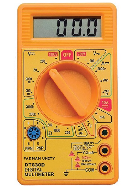 011-RC0360 DT-830D Digital Multimetre