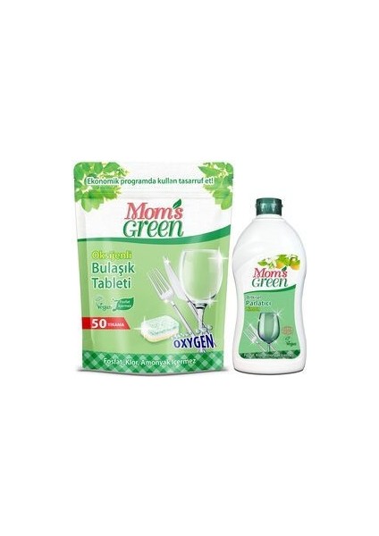 Ekolojik Oksijenli Bulaşık Makinesi Tableti ve Bitkisel Parlatıcı