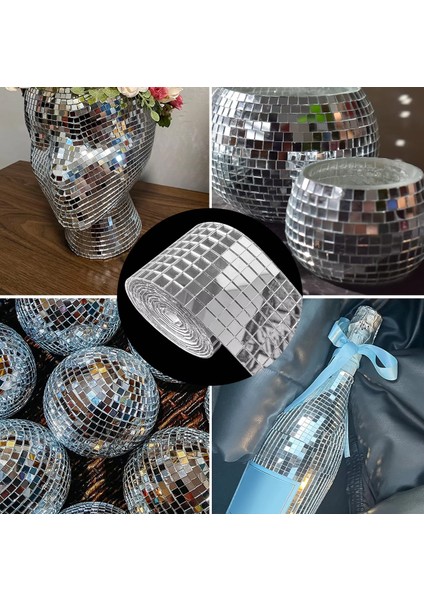 Mozaik Ayna 5X5MM Kendinden Yapışkanlı 10X15CM Levha 2'li modelleri