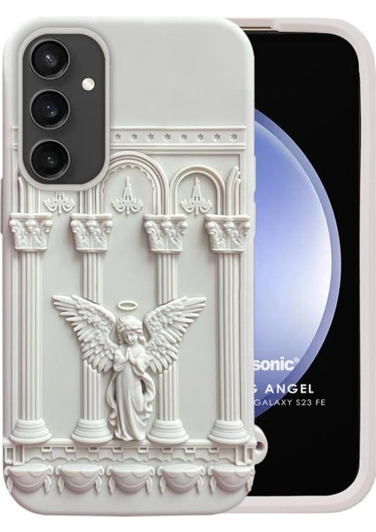 Samsung Galaxy S23 Fe Kılıf Praying Angel Bej