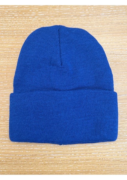 Casual Katlamalı Bere Mavi modelleri