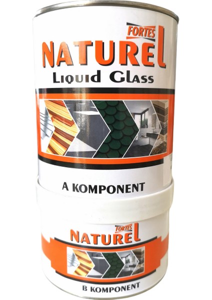 Liquid Likit Glass Sıvı Cam Su Yalıtım Su İzolasyonu Şeffaf Parlak 600 Gr. ( 500 gr + 100 gr )