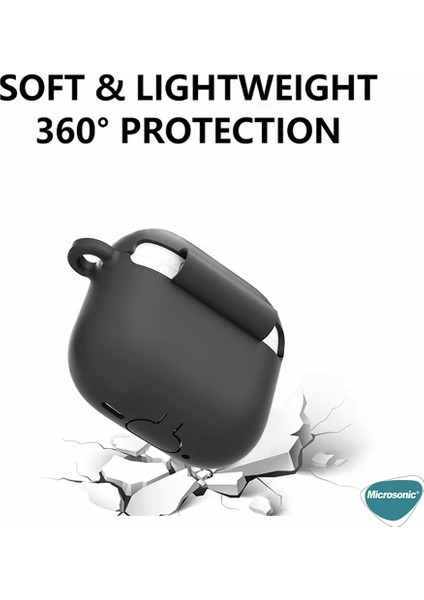 Airpods 4 Kılıf Askılı Mat Silikon Koyu Gri fırsatları