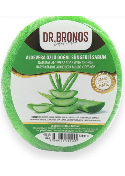 Aloevera Özlü Süngerli Sabun