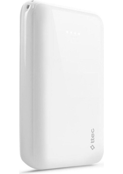 Byars-Recharger S 10.000 Mah Taşınabilir Şarj Aleti / Powerbank Beyaz Modern Tasarım 826334 Byarsbilişim